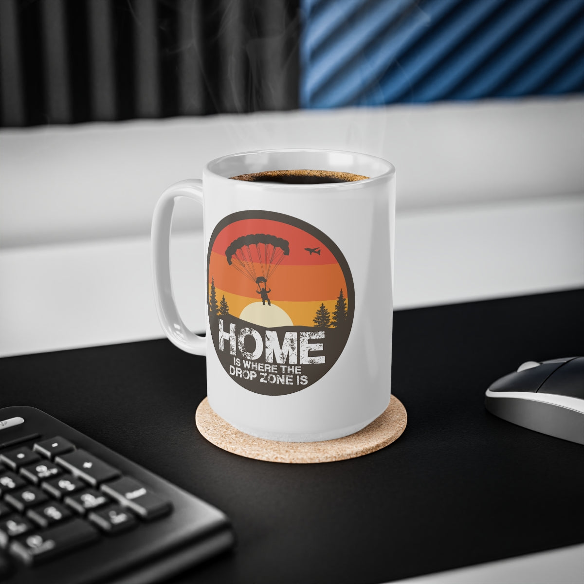 Home Is Where The Dropzone Is Coffee Cup